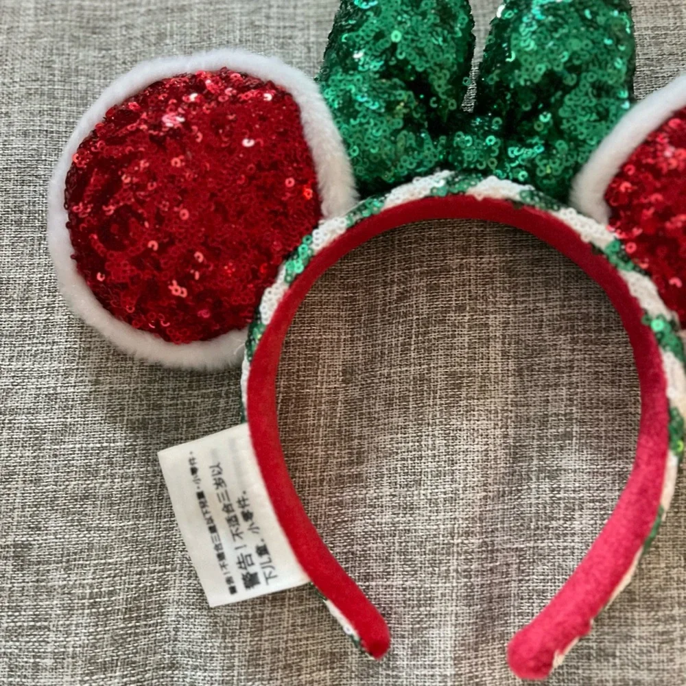 Disney Parks Peppermint‎ Candy Cane Ears Rare Edition Christmas Headband